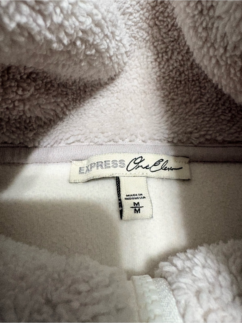 Express Plush Half-Zip Turtleneck Sweater - Light Grey - Picture 5 of 8